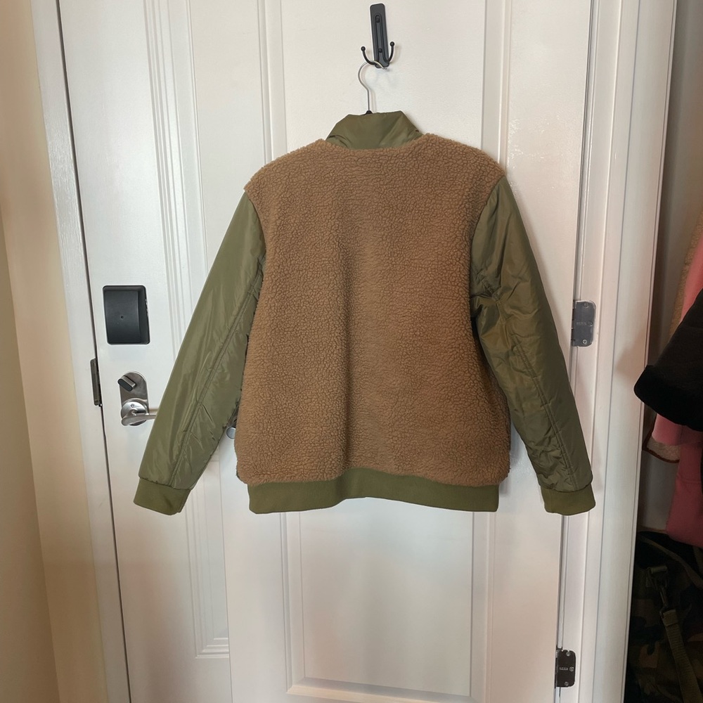 Universal Thread Colorblock Sherpa Bomber Jacket - image 8